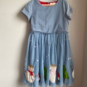 EUC Mini Boden velvet and tulle Christmas dress